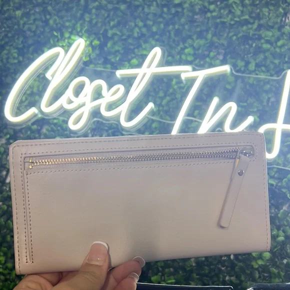 Kate Spade Arbour Hill Large Stacy Beige Cream and Yellow Wallet - Picture 5 of 6